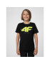 4F Тишърт JSS23TTSHM290 Черен Regular Fit - Pepit.bg