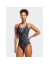 adidas Бански костюм 3-Stripes Graphic Swimsuit HS5320 Син - Pepit.bg