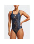 adidas Бански костюм 3-Stripes Graphic Swimsuit HS5320 Син - Pepit.bg