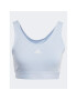 adidas Блуза Essentials 3-Stripes Crop Top With Removable Pads IC4439 Син - Pepit.bg