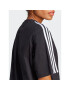 adidas Ежедневна рокля Essentials 3-Stripes Single Jersey Boyfriend Tee Dress HR4923 Черен Loose Fit - Pepit.bg