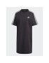 adidas Ежедневна рокля Essentials 3-Stripes Single Jersey Boyfriend Tee Dress HR4923 Черен Loose Fit - Pepit.bg