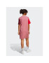 adidas Ежедневна рокля Essentials 3-Stripes Single Jersey Boyfriend Tee Dress IC1461 Розов Loose Fit - Pepit.bg