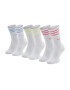 adidas Комплект 3 чифта дълги чорапи мъжки Solid Crew Sock H32329 Бял - Pepit.bg