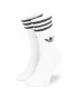 adidas Комплект 3 чифта дълги чорапи мъжки Solid Crew Sock S21489 Бял - Pepit.bg