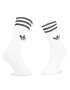 adidas Комплект 3 чифта дълги чорапи мъжки Solid Crew Sock S21489 Бял - Pepit.bg