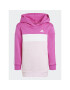 adidas Комплект суитшърт и клин Tiberio 3-Stripes Colorblock Fleece IA3117 Розов Slim Fit - Pepit.bg