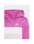 adidas Комплект суитшърт и клин Tiberio 3-Stripes Colorblock Fleece IA3117 Розов Slim Fit - Pepit.bg