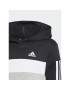 adidas Комплект суитшърт и клин Tiberio 3-Stripes Colorblock Fleece IJ6327 Черен Slim Fit - Pepit.bg