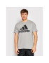 adidas Performance Тишърт Essentials Big Logo GK9123 Сив Regular Fit - Pepit.bg