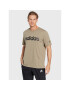 adidas Тишърт Essentials Embroidered Linear Logo HC4962 Зелен Regular Fit - Pepit.bg