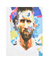 adidas Тишърт Messi Football Graphic HA0918 Бял Regular Fit - Pepit.bg