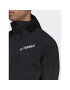 adidas Полар Techrock Flooce Wind Hooded Jacket HF0726 Черен - Pepit.bg