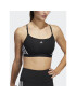 adidas Спортен сутиен Aeroreact Training Light-Support 3-Stripes Bra HC7862 Черен - Pepit.bg