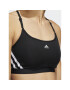 adidas Спортен сутиен Aeroreact Training Light-Support 3-Stripes Bra HC7862 Черен - Pepit.bg