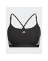 adidas Спортен сутиен Aeroreact Training Light-Support 3-Stripes Bra HC7862 Черен - Pepit.bg