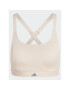 adidas Спортен сутиен Tailored Impact Luxe Training High-Support Bra HS2907 Кафяв - Pepit.bg