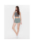 adidas Спортни шорти Lounge Rib Booty Shorts IC8759 Зелен Fitted Fit - Pepit.bg