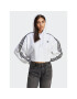 adidas Суитшърт Adicolor Classics Crop Hoodie IB7387 Бял Loose Fit - Pepit.bg