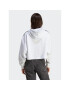 adidas Суитшърт Adicolor Classics Crop Hoodie IB7387 Бял Loose Fit - Pepit.bg