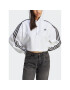 adidas Суитшърт Adicolor Classics Crop Hoodie IB7387 Бял Loose Fit - Pepit.bg