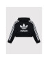 adidas Суитшърт adicolor Cropped H32337 Черен Loose Fit - Pepit.bg