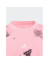 adidas Суитшърт Brand Love Allover Print IA1576 Розов Loose Fit - Pepit.bg