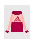 adidas Performance Суитшърт Colorblock Fleece HC5660 Бордо Regular Fit - Pepit.bg