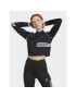 adidas Суитшърт Crop Track Top IC2376 Черен - Pepit.bg