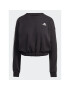 adidas Суитшърт Essentials 3-Stripes Crop Sweatshirt HR4926 Черен Loose Fit - Pepit.bg