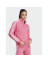 adidas Суитшърт Essentials 3-Stripes Quarter-Zip Sweatshirt IC9944 Розов Regular Fit - Pepit.bg