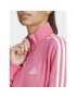 adidas Суитшърт Essentials 3-Stripes Quarter-Zip Sweatshirt IC9944 Розов Regular Fit - Pepit.bg