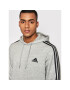 adidas Суитшърт Essentials Fleece 3-Stripes GK9084 Сив Regular Fit - Pepit.bg