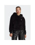 adidas Суитшърт Essentials+ Fluffy Teddy Hoodie IC2253 Черен Loose Fit - Pepit.bg