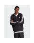 adidas Суитшърт Essentials French Terry 3-Stripes Full-Zip Hoodie IC0433 Черен Regular Fit - Pepit.bg