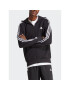 adidas Суитшърт Essentials French Terry 3-Stripes Full-Zip Hoodie IC0433 Черен Regular Fit - Pepit.bg