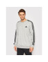 adidas Performance Суитшърт Essentials French Terry 3-Stripes GK9101 Сив Regular Fit - Pepit.bg