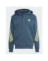 adidas Суитшърт Future Icons 3-Stripes Full-Zip Hoodie IJ8878 Електриков Regular Fit - Pepit.bg