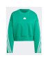 adidas Суитшърт Future Icons 3-Stripes Sweatshirt IB8698 Зелен Loose Fit - Pepit.bg