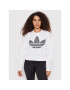 adidas Суитшърт Trefoil Application HB9443 Бял Loose Fit - Pepit.bg