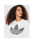 adidas Суитшърт Trefoil Application HB9443 Бял Loose Fit - Pepit.bg