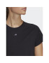 adidas Тениска от техническо трико AEROREADY Train Essentials 3 Bar Logo Crop HR7789 Черен Regular Fit - Pepit.bg