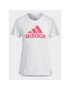 adidas Тениска от техническо трико Brand Love HK6514 Бял Regular Fit - Pepit.bg