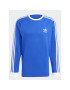 adidas Тениска с дълъг ръкав Adicolor Classics 3-Stripes Long-Sleeve Top IA4878 Син Slim Fit - Pepit.bg