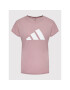adidas Тениска от техническо трико 3-Stripes HG0242 Розов Regular Fit - Pepit.bg