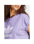 adidas Тишърт Adicolor Classics Short Trefoil T-Shirt IC5468 Виолетов Oversize - Pepit.bg