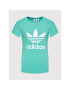 adidas Тишърт adicolor Classics Trefoil HE6869 Зелен Regular Fit - Pepit.bg