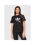 adidas Тишърт adicolor Split Trefoil HC7039 Черен Regular Fit - Pepit.bg