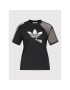 adidas Тишърт adicolor Split Trefoil HC7039 Черен Regular Fit - Pepit.bg