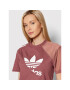 adidas Тишърт adicolor Split Trefoil HC7044 Розов Regular Fit - Pepit.bg